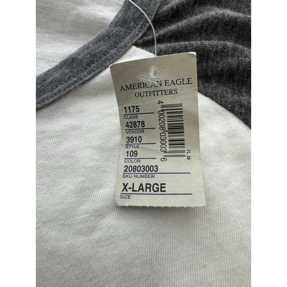 American Eagle Outfitters Mens XL Raglan Graphic T Shirt Aztec Tribal 3/4 Sleeve - Picture 9 of 10
